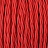 Красный скрученный текстильный провод фото 2