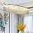 Metall Rain Line Chandelier Медный100 см   фото 14