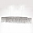 Metall Rain Line Chandelier Медный100 см   фото 3