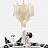 Стеклянная люстра в современном стиле 100 см   фото 3