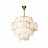 Дизайнерская люстра с многоуровневым абажуром из подвесок круглой формы из благородного испанского мрамора MISSI B фото 2