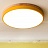 Цветные плоские светодиодные светильники в эко стиле DISC DH 38 см  Желтый фото 14