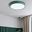 Светодиодные плоские потолочные светильники KIER 30 см  Зеленый фото 8