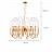 Дизайнерская люстра золотого цвета LUCENT 60 см   фото 13