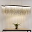 Metall Rain Line Chandelier Медный100 см   фото 10