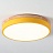 Светодиодные плоские потолочные светильники KIER WOOD 23 см  Желтый фото 6